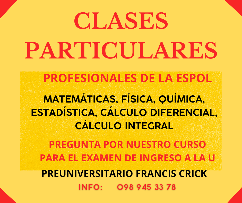CLASES DE MATEMÁTICAS, FISICA, QUÍMICA